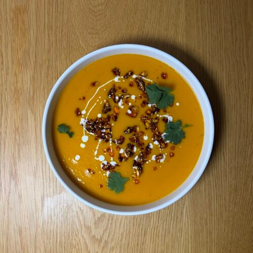 Butternut Squash Soup with Chili Crisp