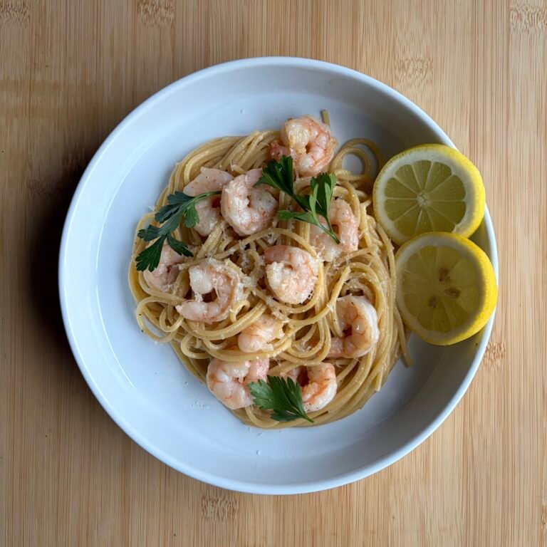 Lemon-Garlic Shrimp Scampi
