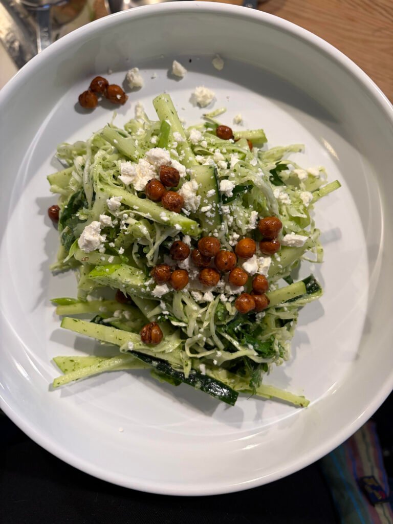 Crunchy Chickpea Salad with Creamy Greek Yogurt Herb Dressing