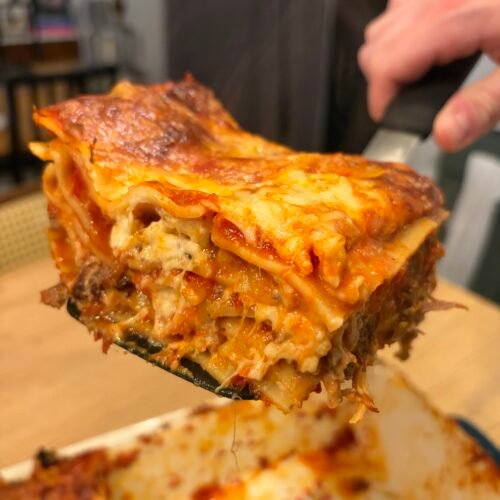 Chuck Roast Lasagna with Pulled Beef