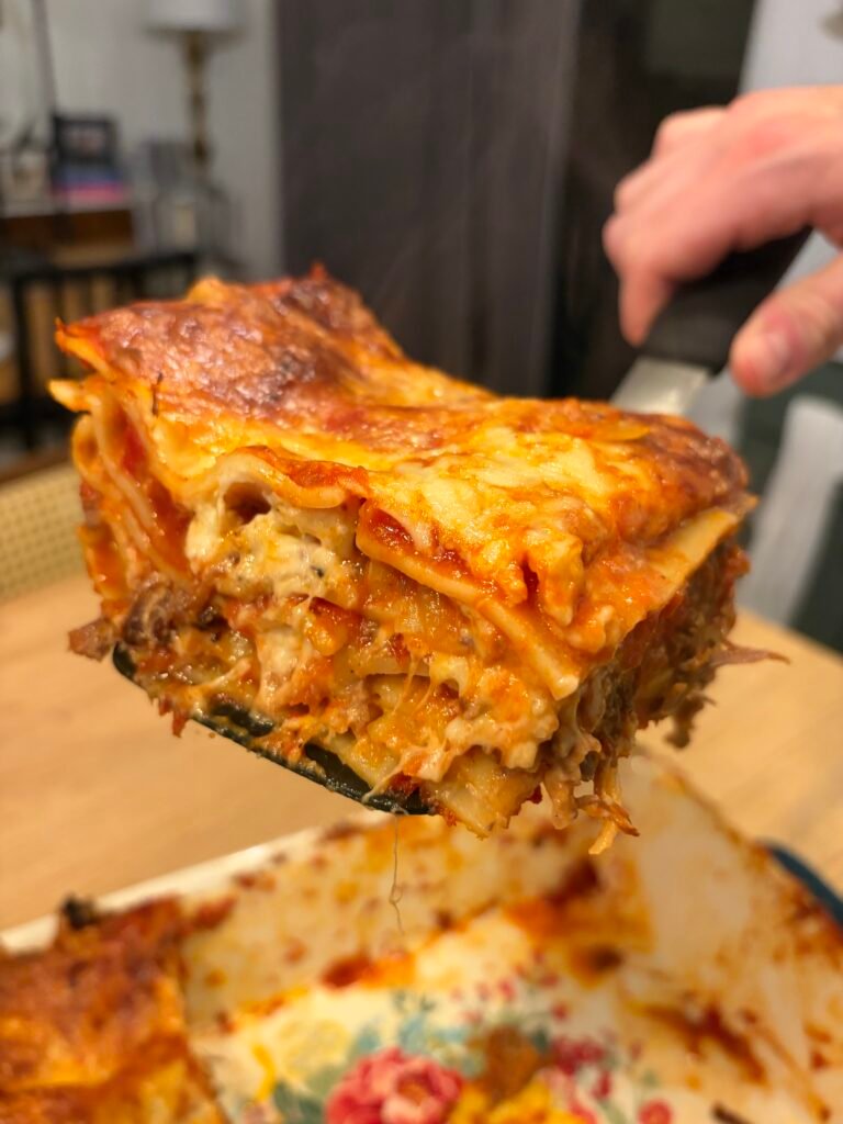 Chuck Roast Lasagna with Pulled Beef